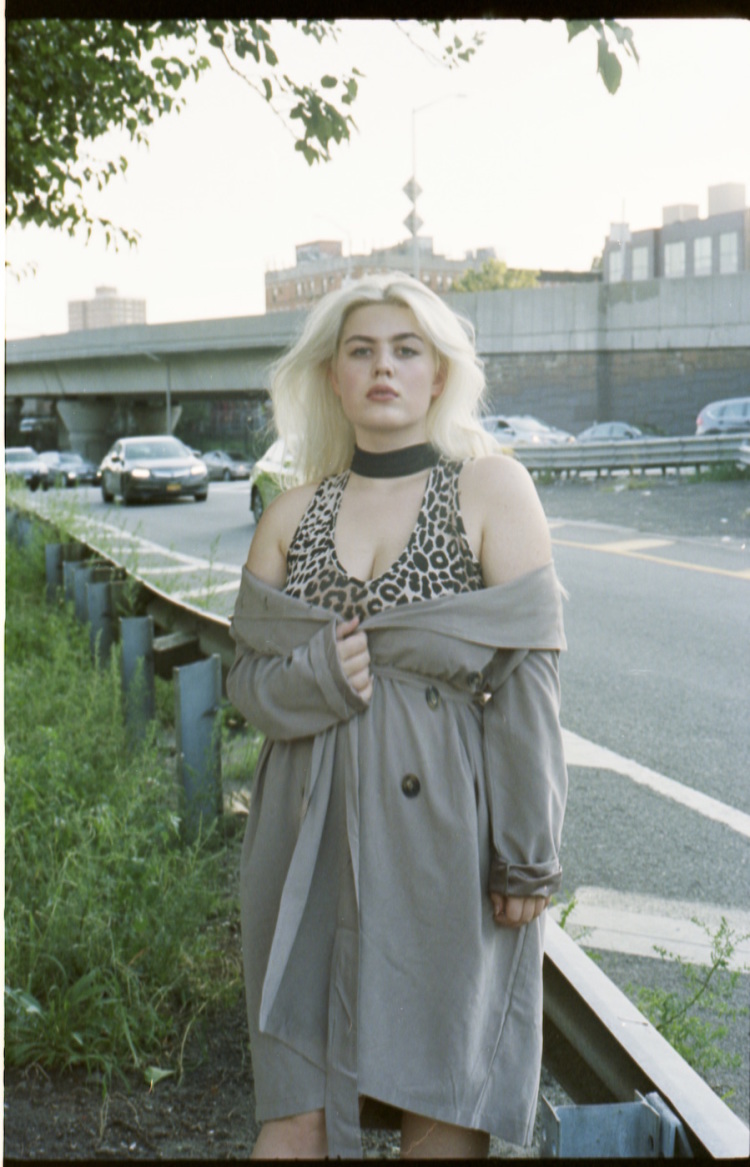 Leopard Bodysuit by Boohoo. Trenchcoat by Jack by BB Dakota.