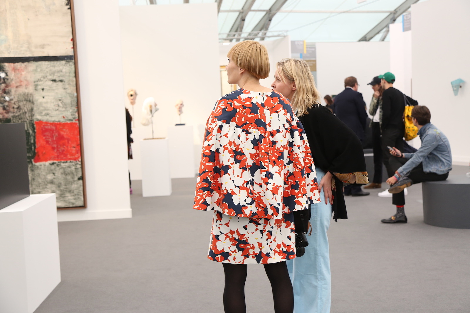 Olimpia Dior And Lily Baldwin At Frieze