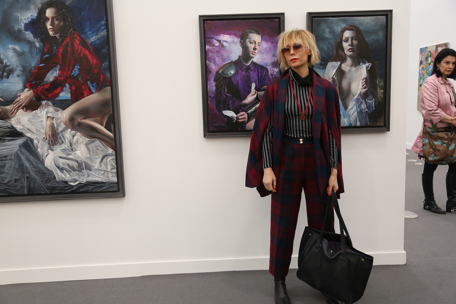 Olimpia Dior And Lily Baldwin At Frieze